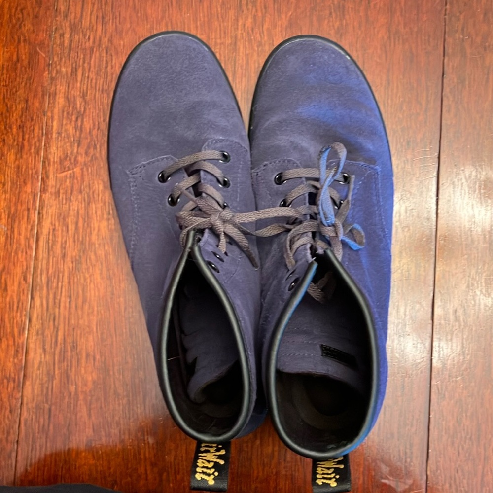 Doc Martin Sheridan Suede boots. 
Midnight purple